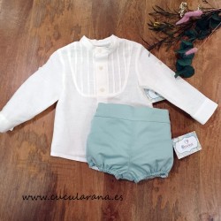 Conjunto niño Ranita verde menta