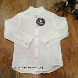 Nachete camisa blanca lino