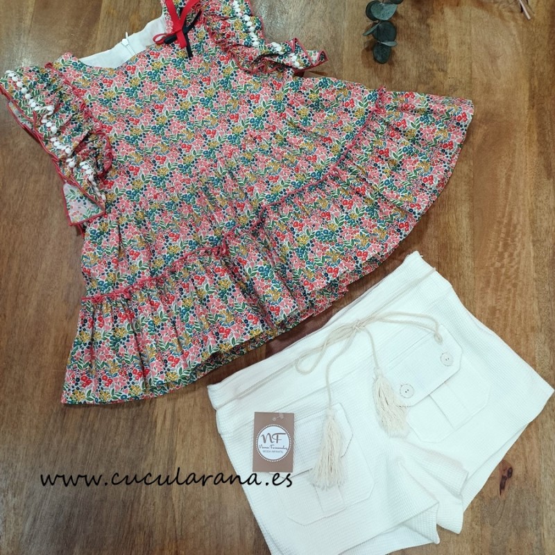 Noma Fernandez Conjunto blusa y short rebel