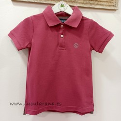 Nachete polo de niño berenjena