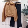 Sarabanda sudadera corta camel
