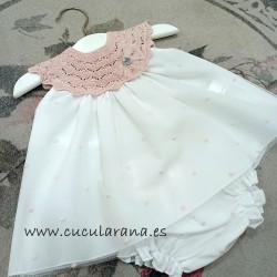 Vestido bebe rosa tul