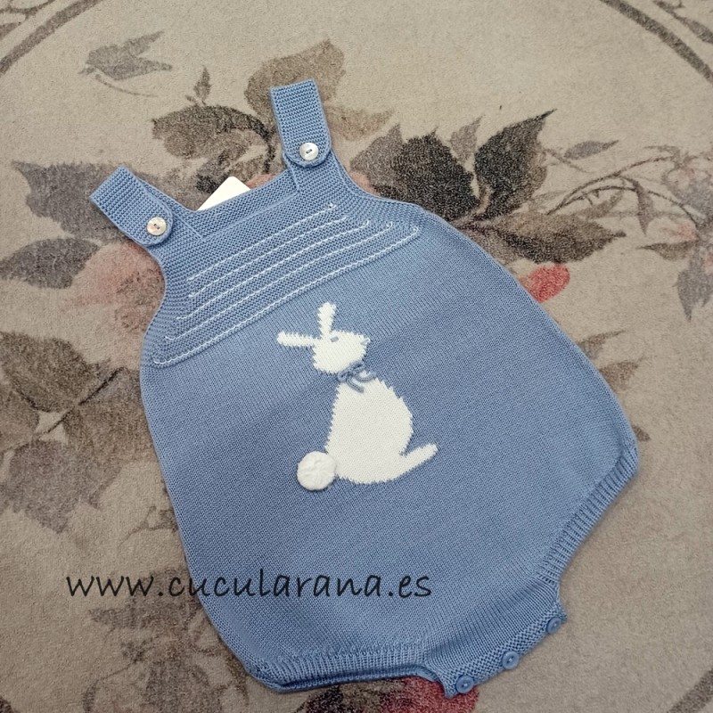 Pelele de punto de bebe conejo