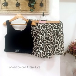 Sarabanda short leopardo