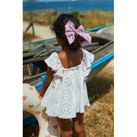 Caftan calado con braga lila flicka