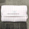 cambiador bebe cuadro rosa y blanco granlei