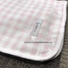 cambiador bebe cuadro rosa y blanco granlei