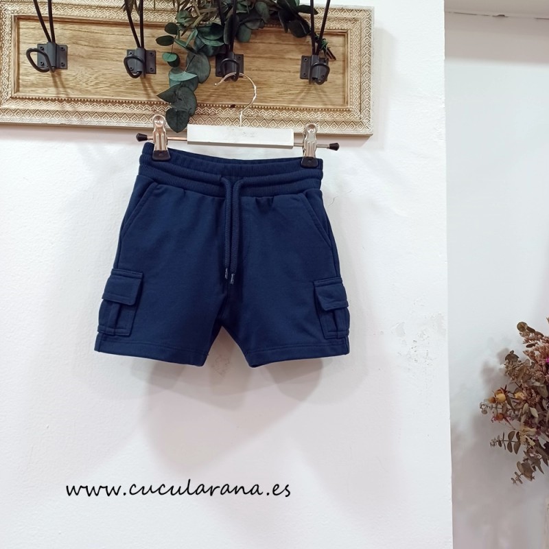 Short niño bolsillos azul marino dream kids