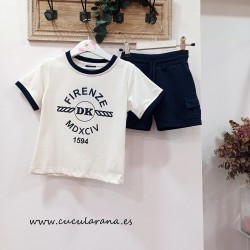 Short niño bolsillos azul marino dream kids