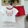 short corto volantes rojos dream kids