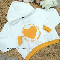 Dream kids sudadera capucha yellow