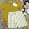 Eve childre conjunto niño mostaza