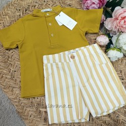 Eve childre conjunto niño mostaza