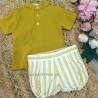 Eve children conjunto niño mostaza