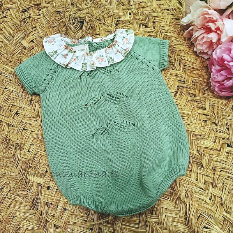 Pelele punto verde Cesar Blanco