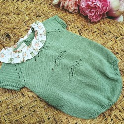 Pelele punto verde Cesar Blanco