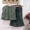 Chaleco borreguito verde mia y lia