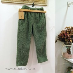 Pantalón verde borreguito mia y lia