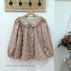 Blusa flores rosa mia y lia