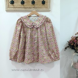 Blusa flores rosa mia y lia