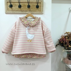 Blusa flores rosa mia y lia