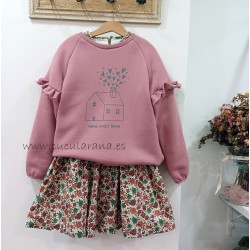 Sudadera Casita rosa mia y lia