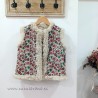 Chaleco flores borreguito mia y lia