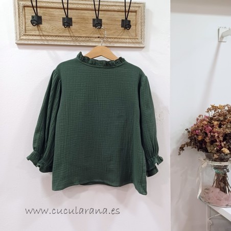 blusa bambula verde mia y lia