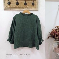 blusa bambula verde mia y lia
