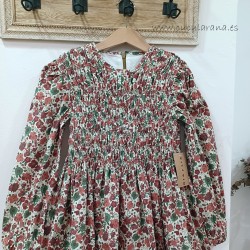 vestido flores fruce mia y lia
