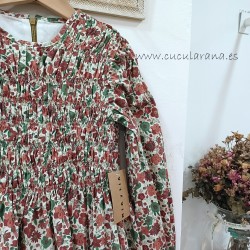 vestido flores fruce mia y lia