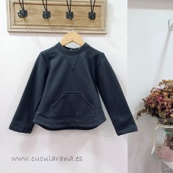 Cesar Blanco sudadera felpa ceniza