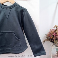 Cesar Blanco sudadera felpa ceniza