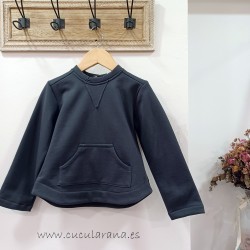 Cesar Blanco sudadera felpa ceniza