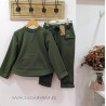 Cesar Blanco sudadera felpa olivo