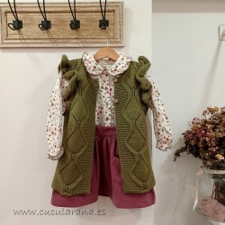 Cesar Blanco blusa boxy berenjena