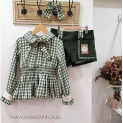 Conjunto blusa y short...
