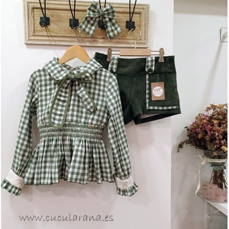 Conjunto blusa y short dafne de noma fernandez