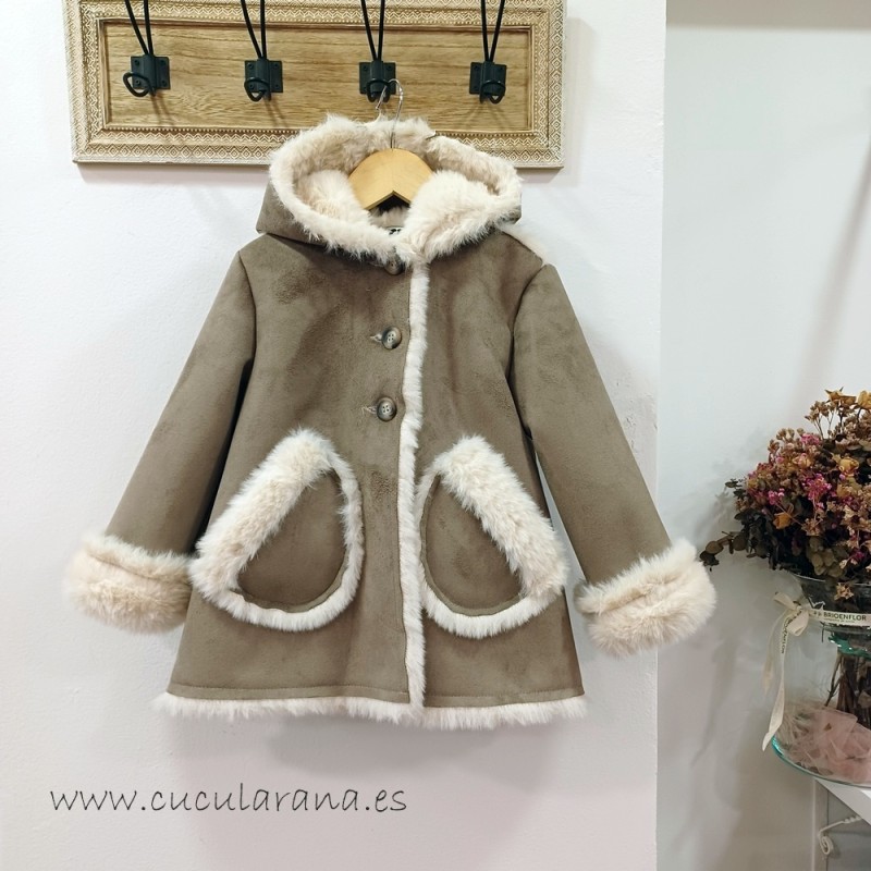 La Martinica pelliza camel muton crudo
