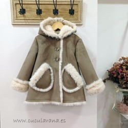 La Martinica pelliza camel muton crudo