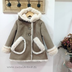 La Martinica pelliza camel muton crudo
