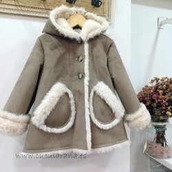 La Martinica pelliza camel muton crudo