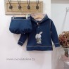 La Martinica  conjunto niño felpa un pedacito de mi