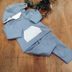 chandal azul capucha bebe