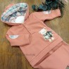 Chandal niño coral capucha
