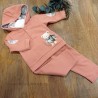 Chandal niño coral capucha