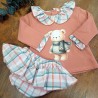 Conjunto bebe ranita coral