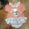Conjunto bebe ranita coral
