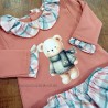 Conjunto bebe ranita coral