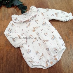 Pelele unisex ciervo beige